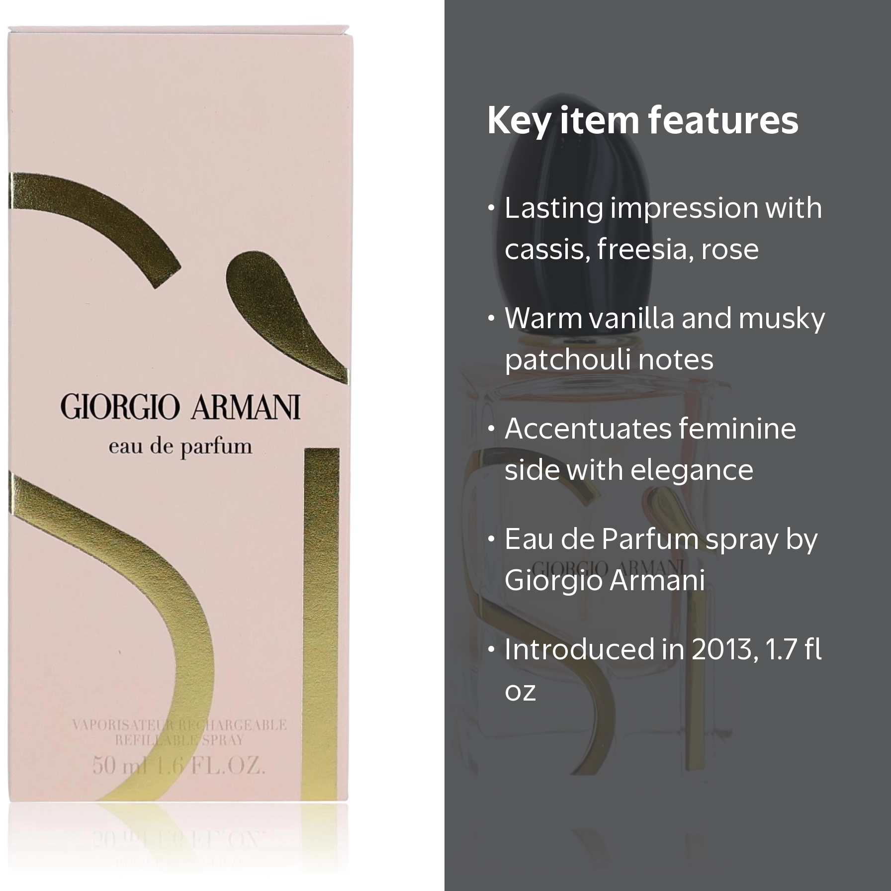 Giorgio Armani, Si 1.7 EDP Spray, 1.7 oz, Women's Fragrance