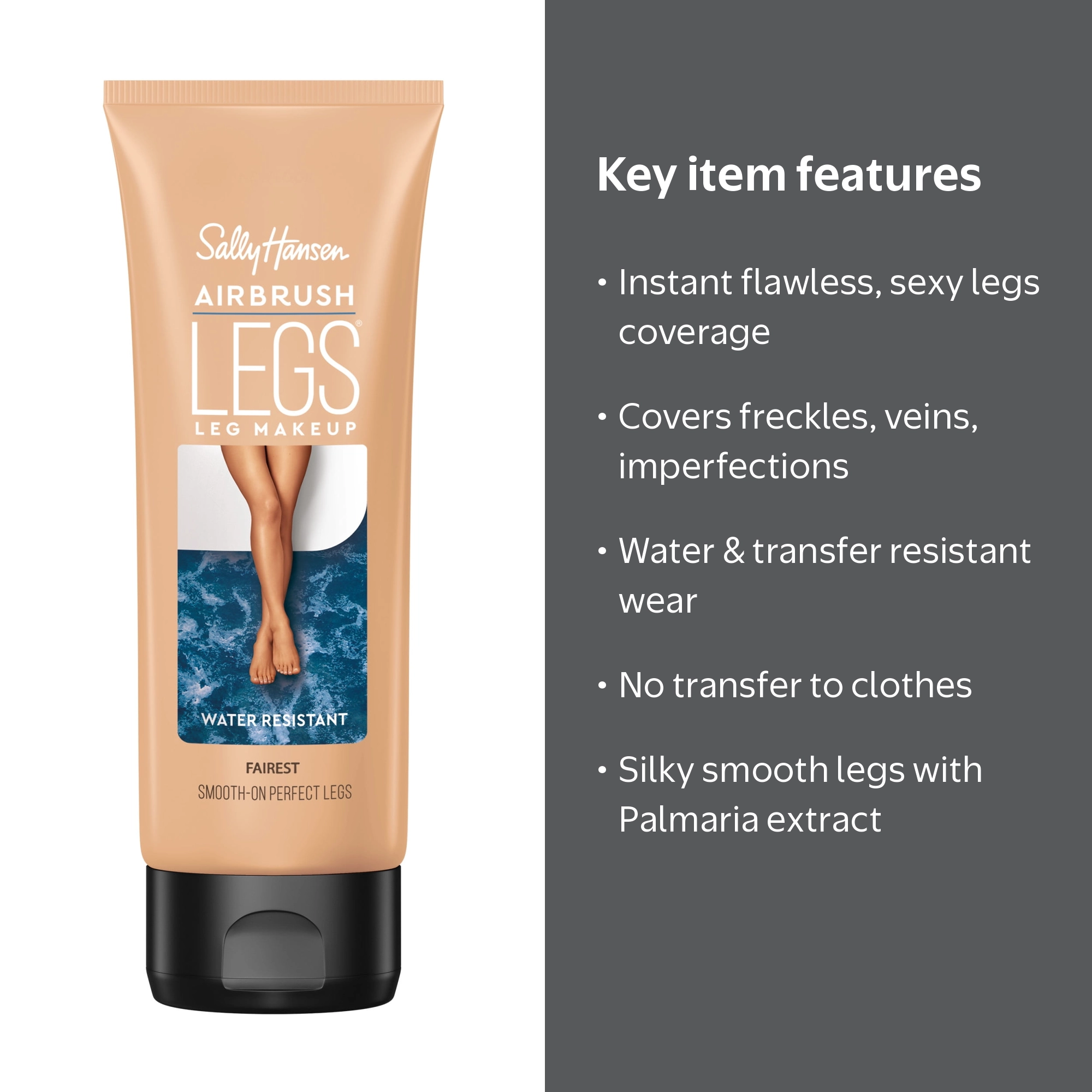 Sally Hansen Airbrush Legs Leg Makeup, Fairest Shade, 4 fz