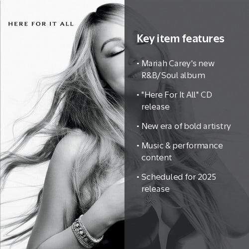 Mariah Carey - Here For It All - Music & Performance - CD