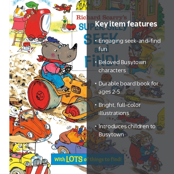 Richard Scarry's Super Silly Seek and Find!, (Board Book