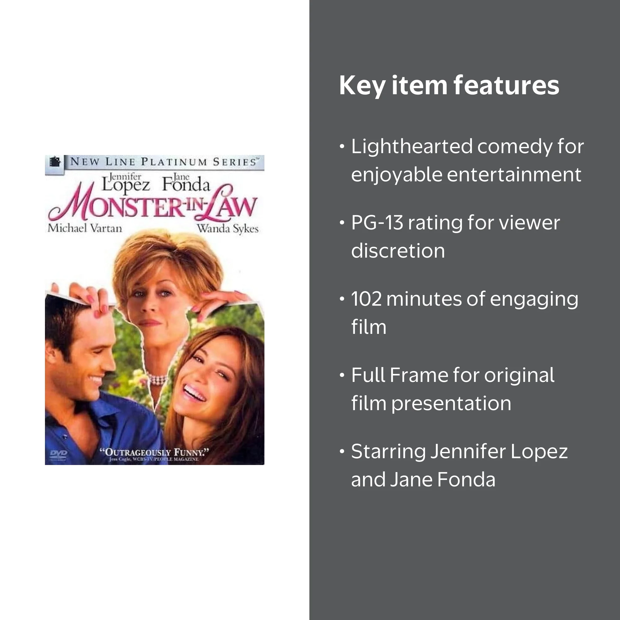 Monster-in-Law (DVD), New Line Home Video, Comedy, PG-13 - Walmart.com