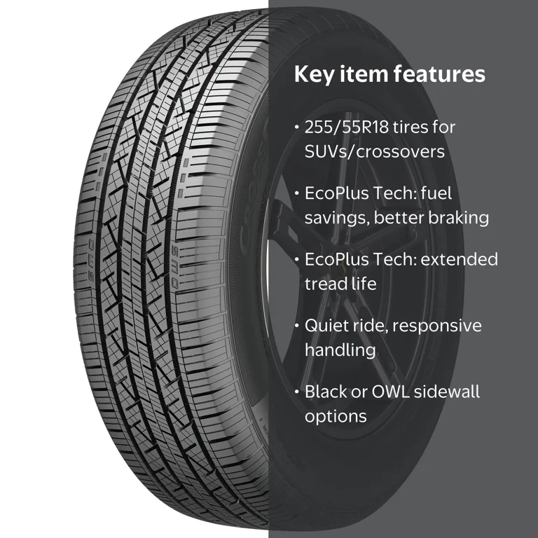 Continental, SUV Crossover Tire, All Season, 255/55R18, XL