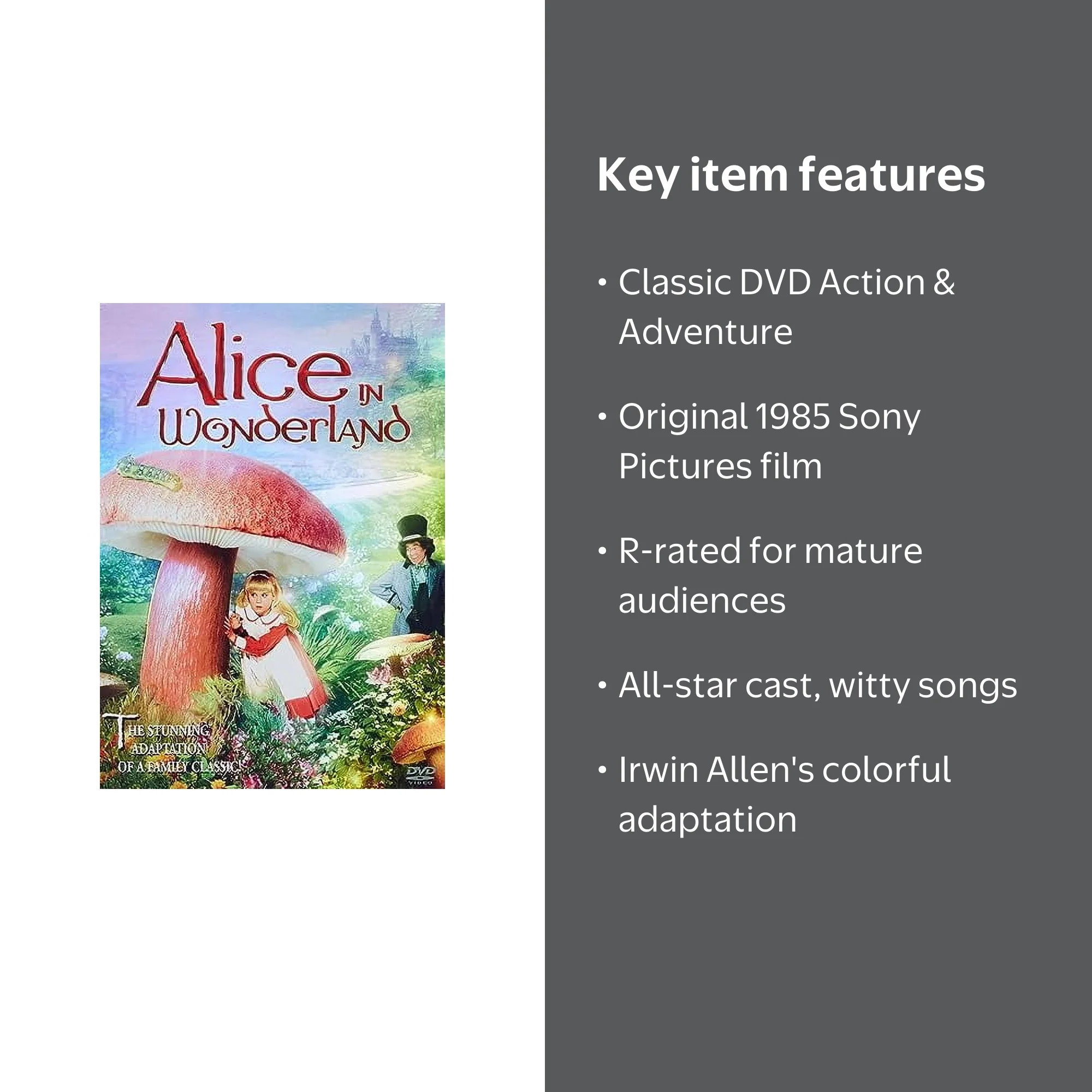Sony Pictures Entertainment, DVD, New Alice in Wonderland 1985
