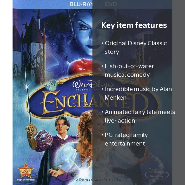 Disney - Enchanted [BLU-RAY], PG, 1 Pack, a fairy tale comes to
