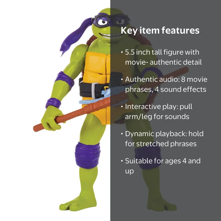 Teenage Mutant Ninja Turtles: Mutant Mayhem 5.5” Donatello Ninja