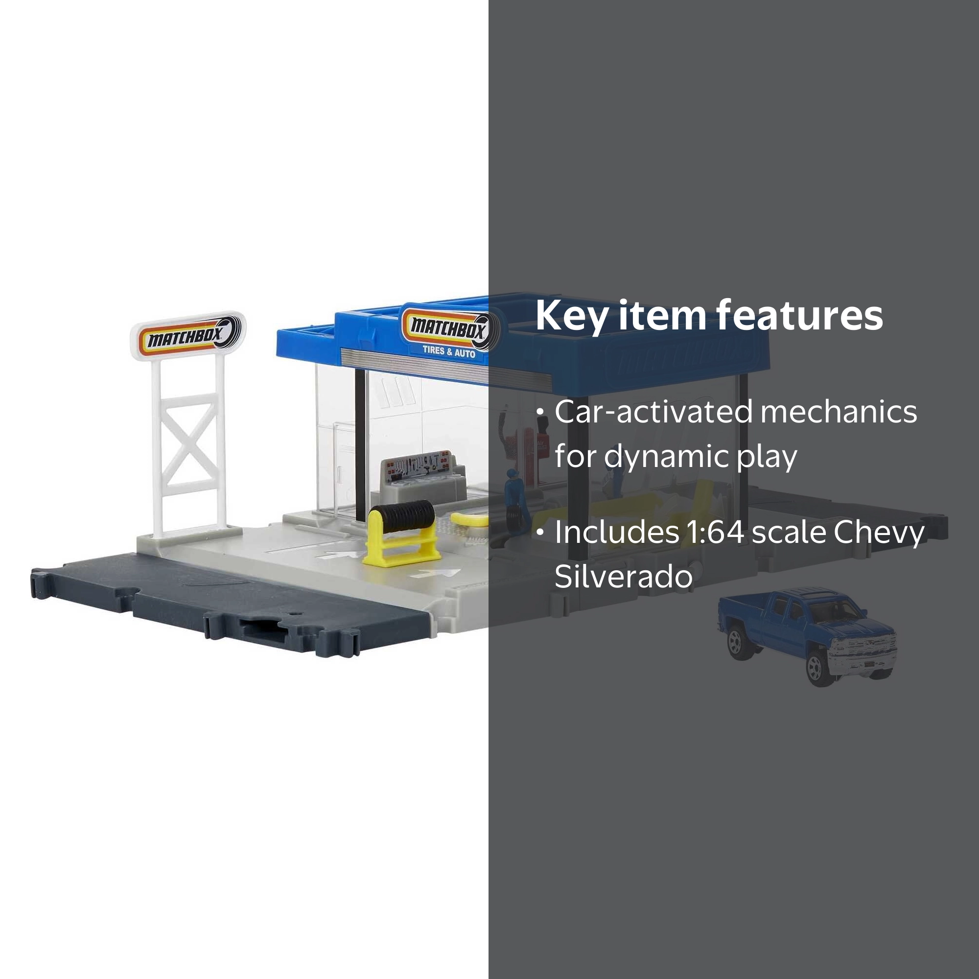 Matchbox, Action Drivers Matchbox Auto Shop Playset, with 1 Toy