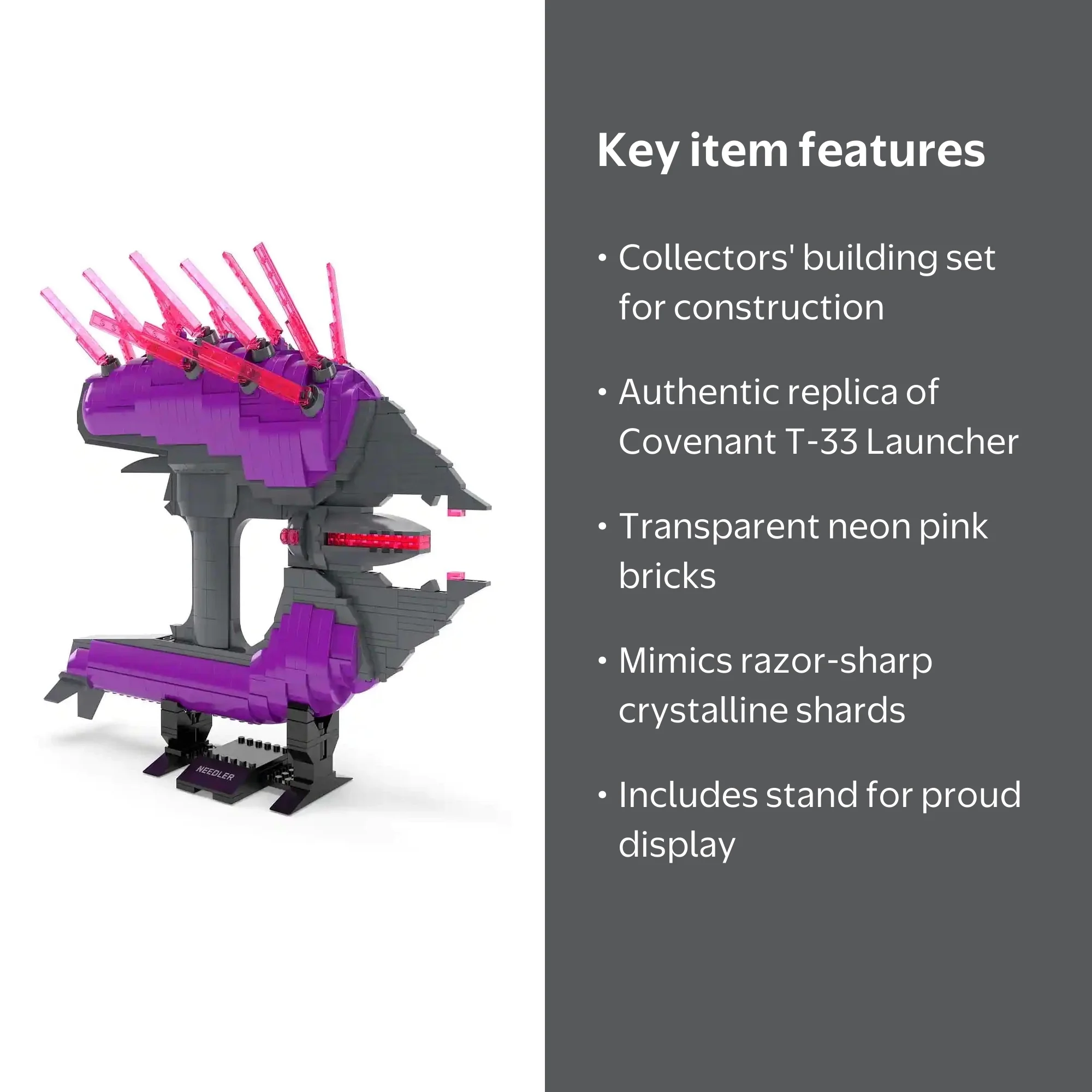 Mega Construx HALO Infinite Needler Construction Set - Authentic