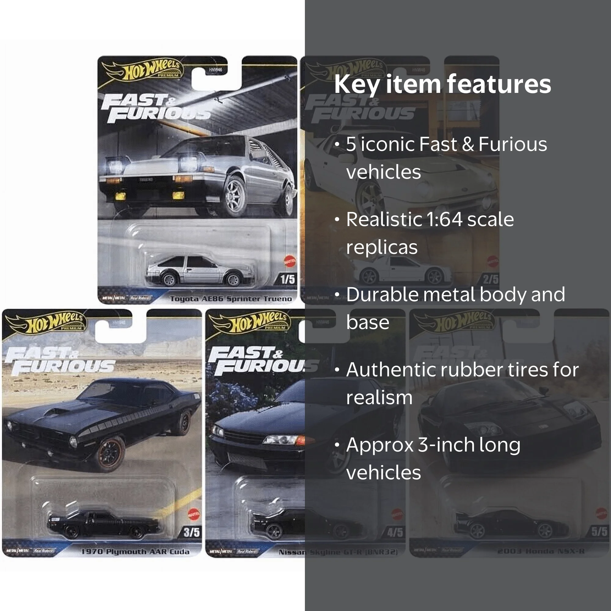 Walmart Exclusive: Hot Wheels 2024 Premium Fast & Furious