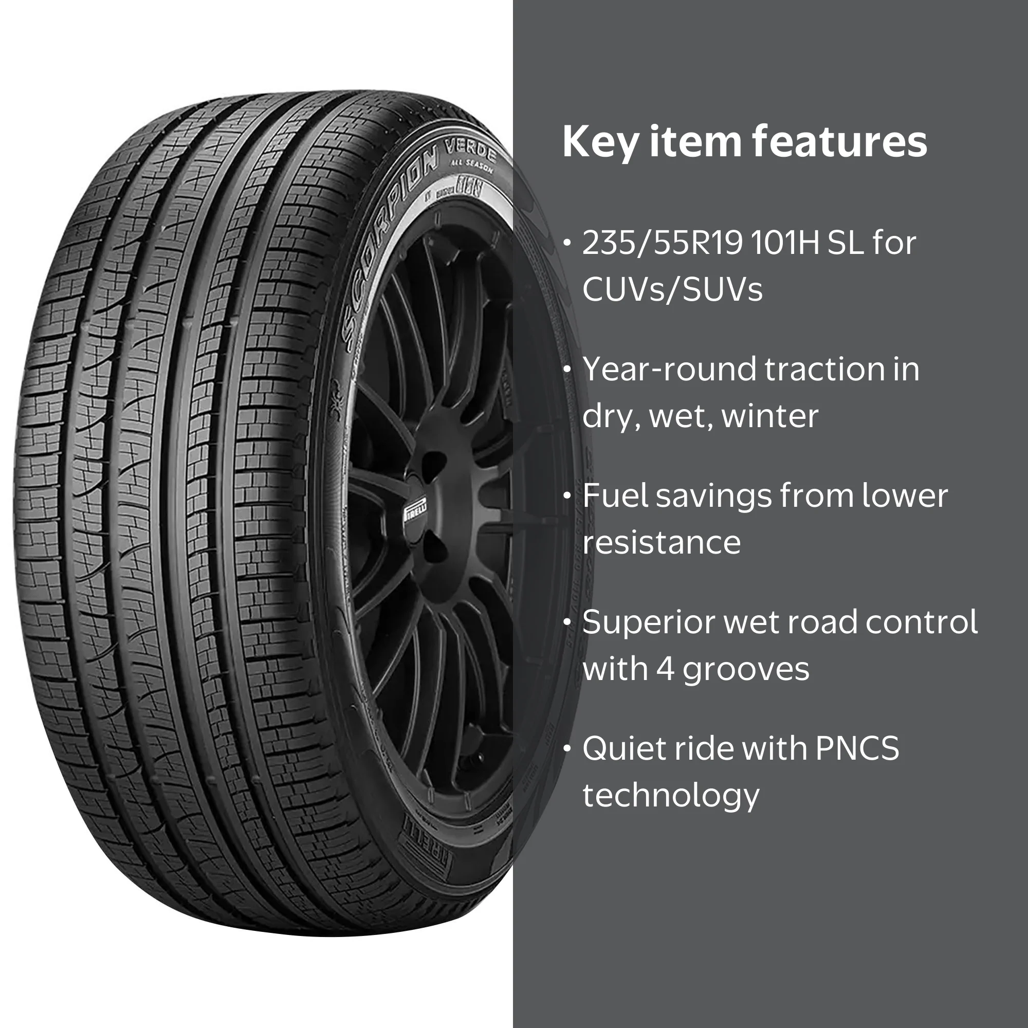 Pirelli Scorpion Verde All Season 235/55R19 101H SUV/Crossover