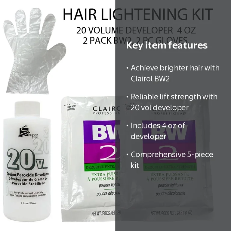 kb glutathione bleaching powder Clairol, Hair Lightening Powder, BW2, 4 Oz Kit, 20 VOLUME DEVELOPER Now Foods Glutathione (Aktywny