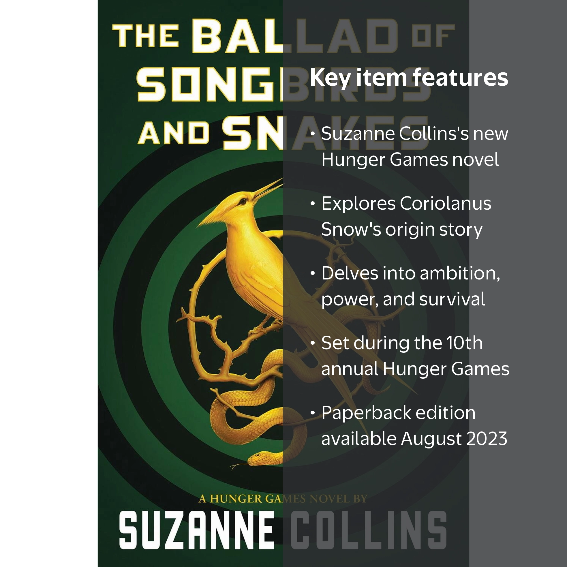 Suzanne Collins The Ballad of Songbirds and Snakes Paperback