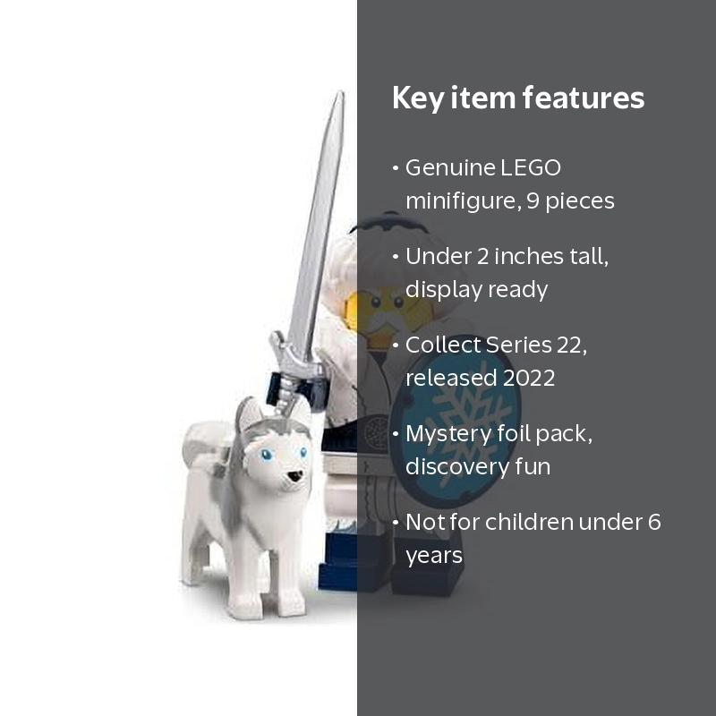 LEGO, Minifigure Series 22, 71032 Snow Guardian with Husky, Sealed
