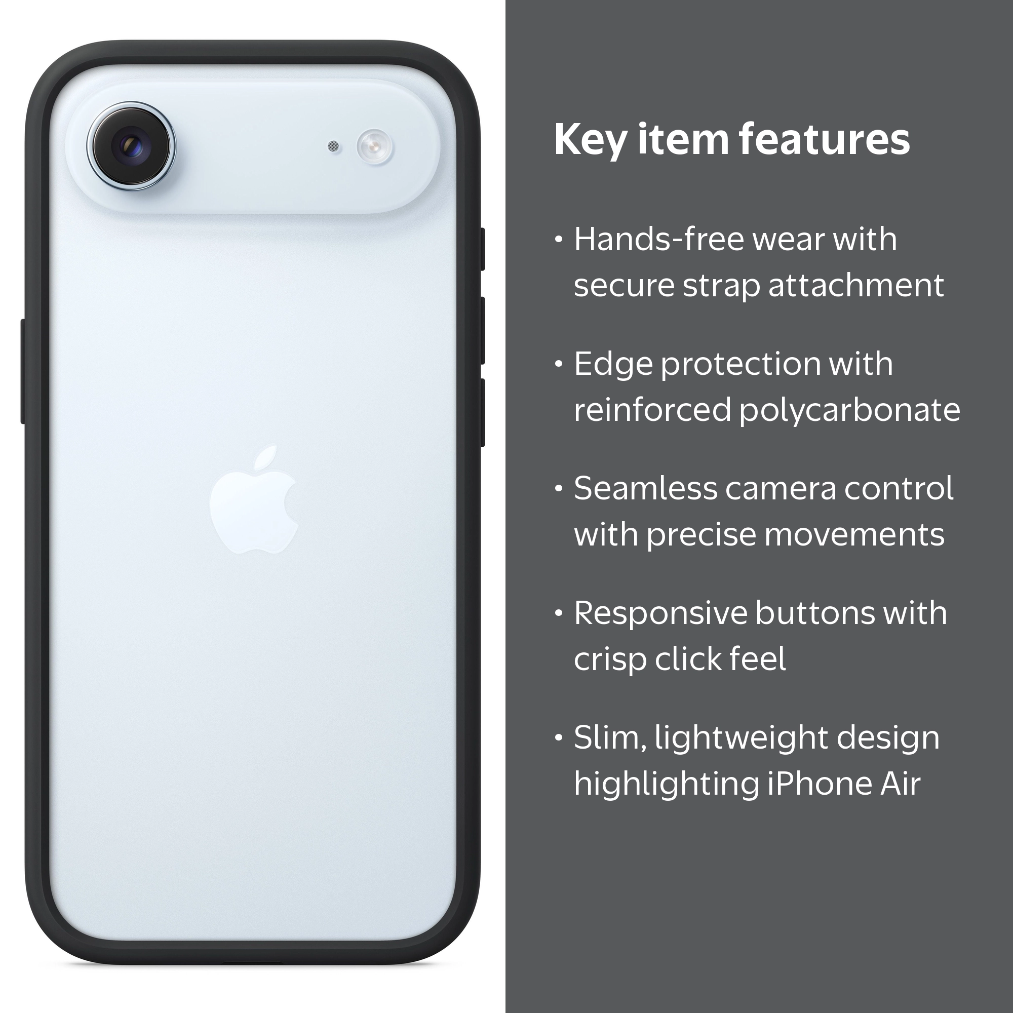 Apple iPhone Air Bumper - Black - Walmart.com