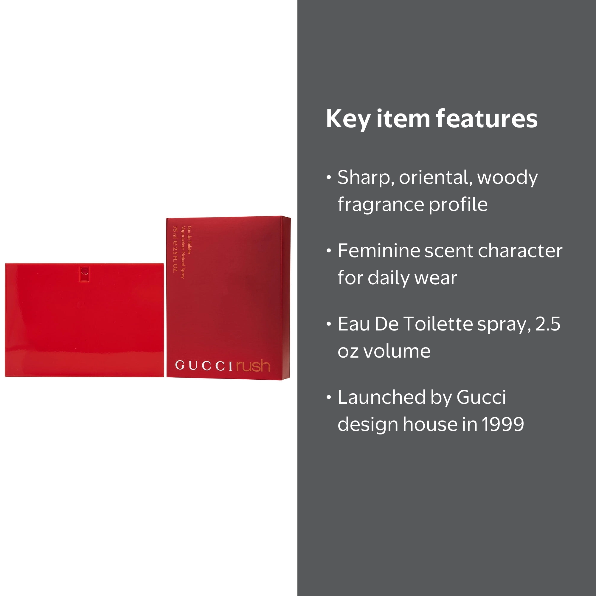 Gucci Rush Intense Love Eau de Parfum Spray, Women's Perfume, 2.5