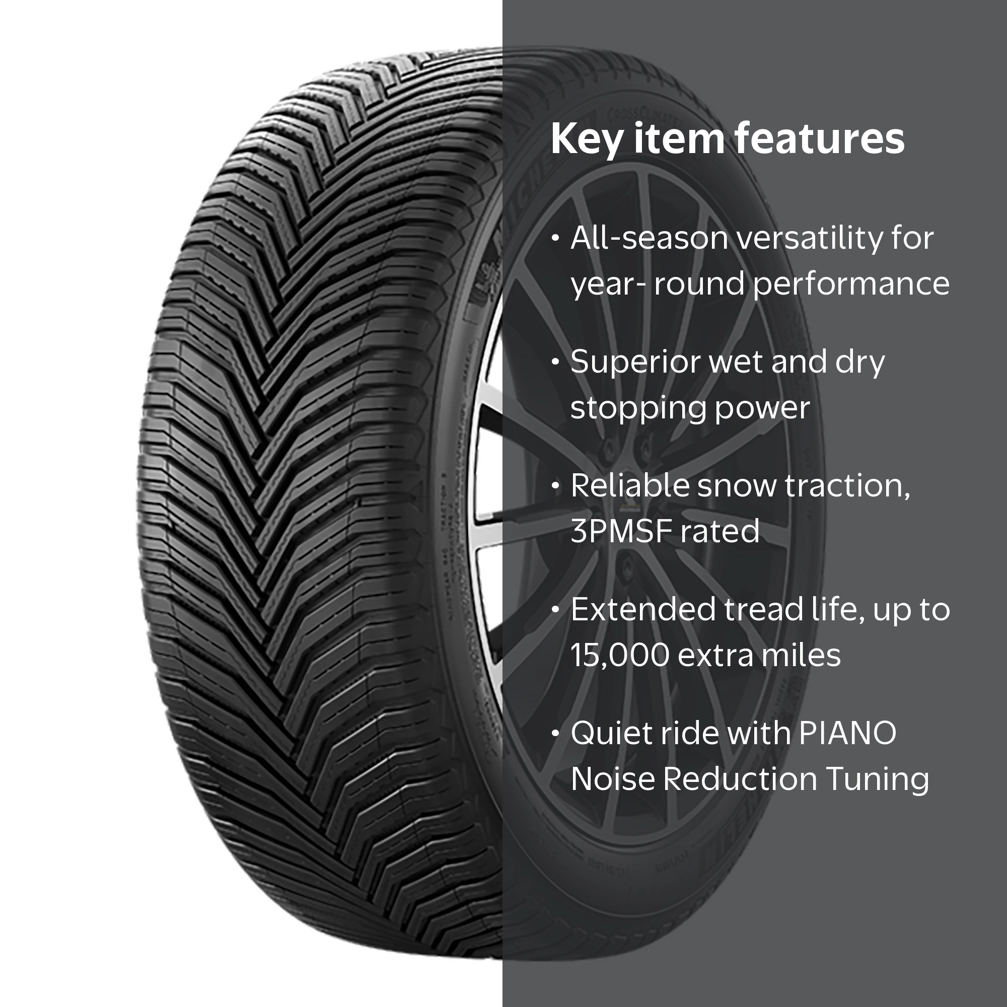 Michelin CrossClimate2 All-Season 245/45R21/XL 104V Tire - Walmart.com