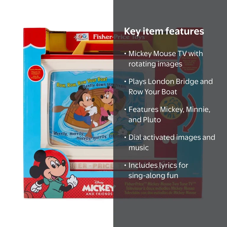 Disney Fisher Price Mickey Mouse Two Tune TV - Walmart.com