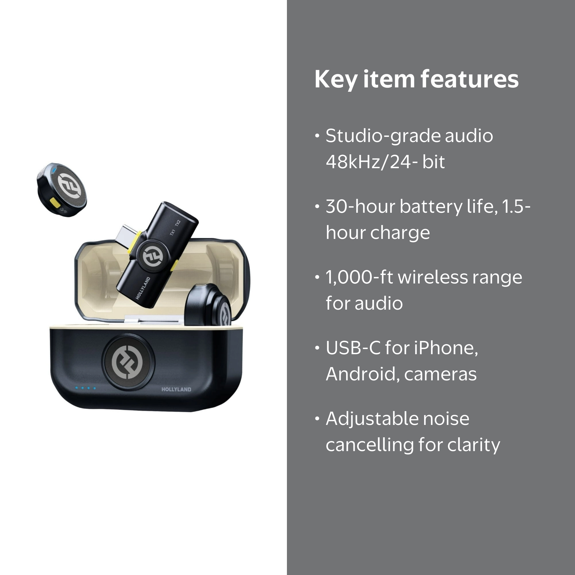 iPhone/AndroidHollylandLARKM2ワイヤレスマイク訳あり iPhone/AndroidHollylandLARKM2ワイヤレスマイク訳あり iPhone