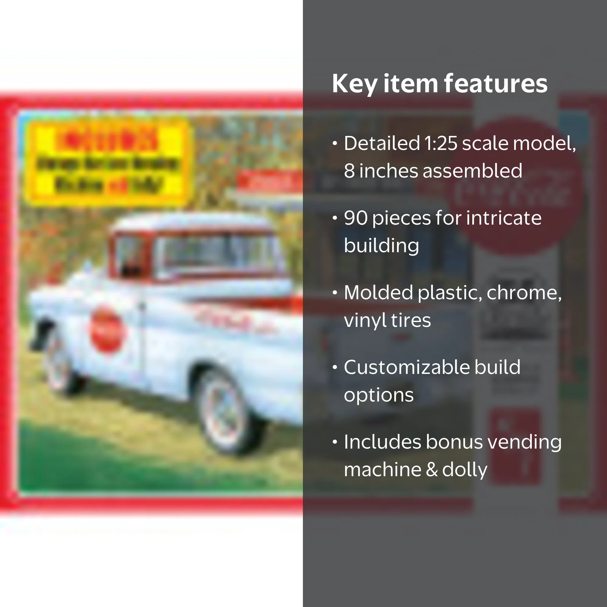AMT: 1:25 Scale Model Kit - 1955 Chevy Cameo Pickup Coca-Cola - 90