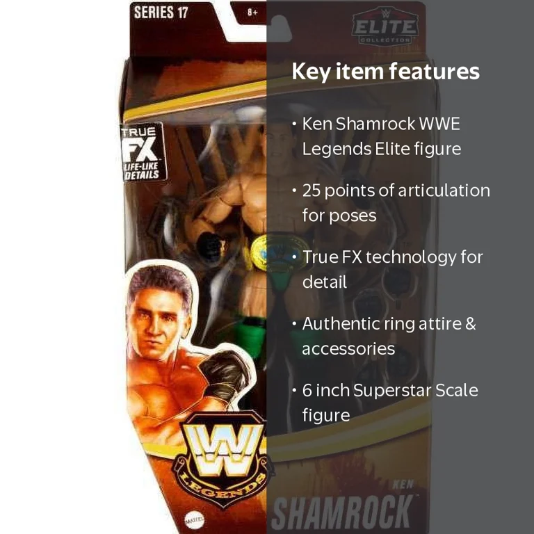 WWE Legends Elite Collection Ken Shamrock Action Figure, Series 17