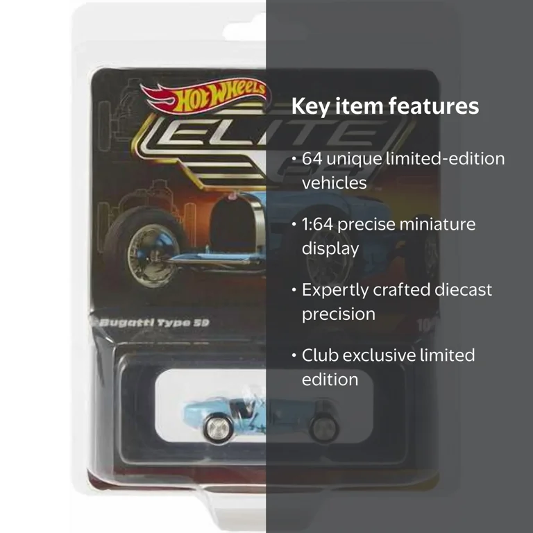 Hot Wheels Elite 64 Bugatti Type 59 - Walmart.com
