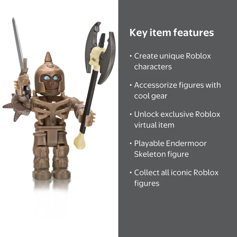 Roblox Action Collection, Endermoor Skeleton Figure Pack,With
