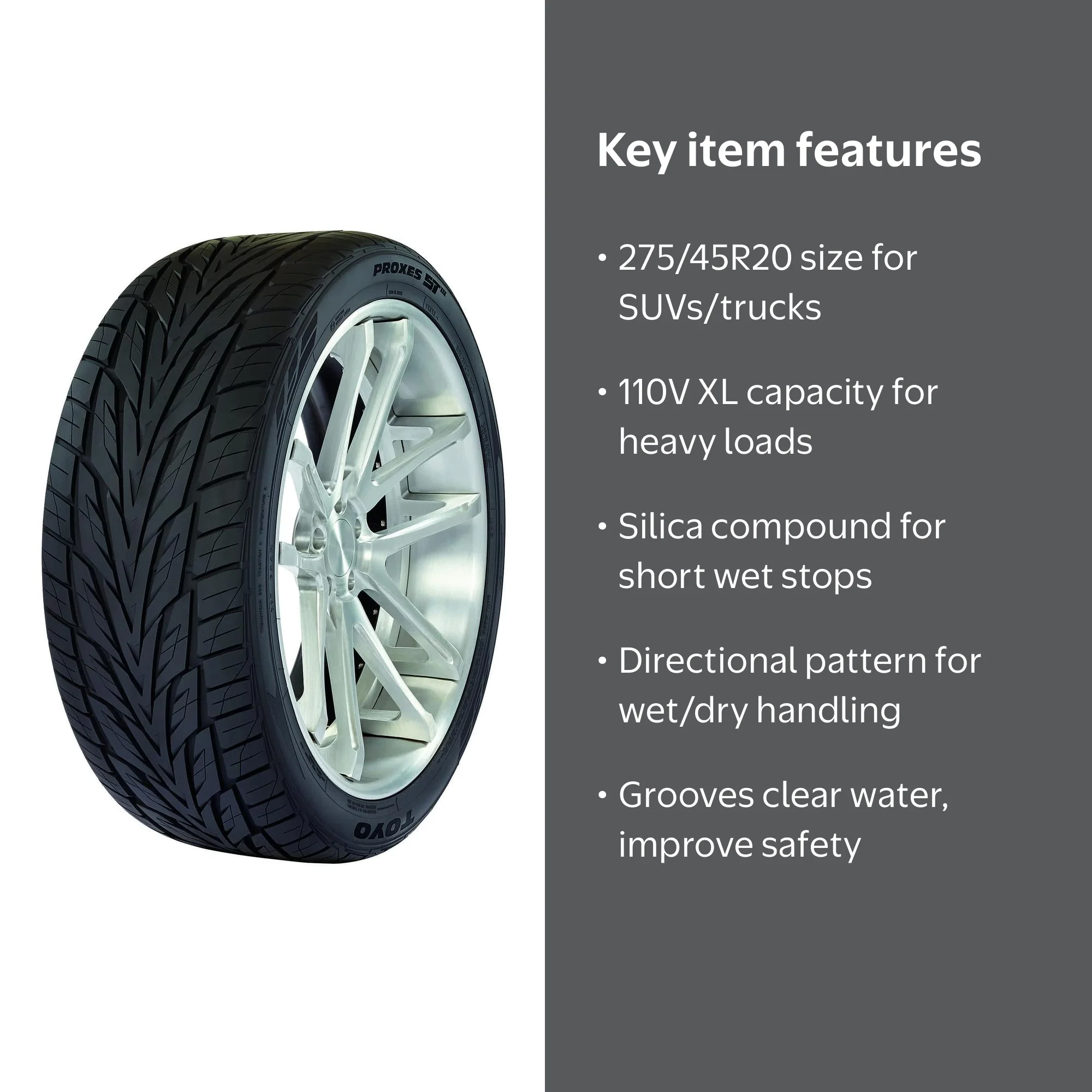 Toyo Proxes ST III 275/45R20 110V XL AS All-Season Highway Tire