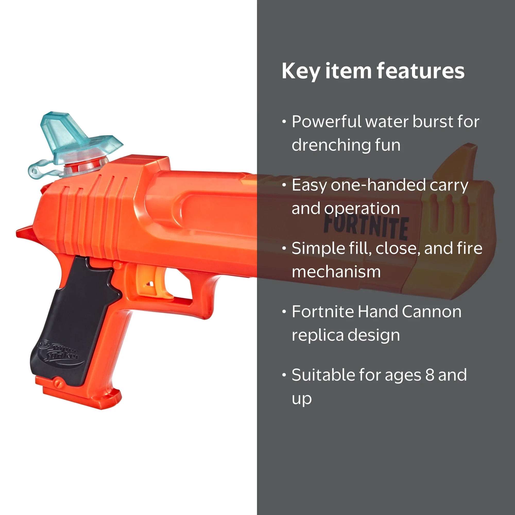 Nerf Super Soaker Fortnite HC Water Gun Blaster for Kids, Outdoor