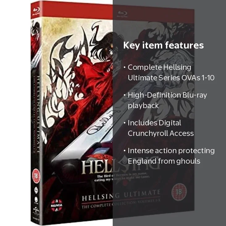 SDS, Hellsing Ultimate: Complete Series, 1-10 Blu-ray + Digital