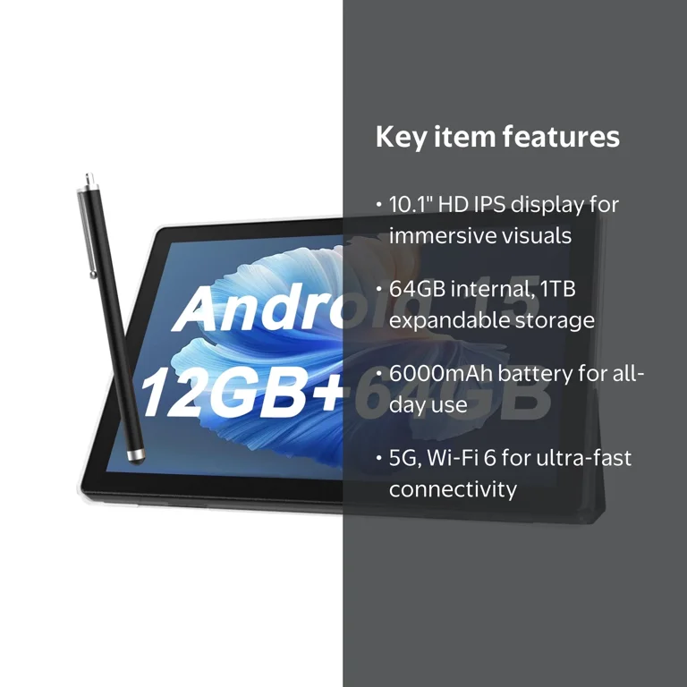 ZZB, 10 Inch Android Tablet, 1280*800 Full HD IPS, 5G WiFi-6