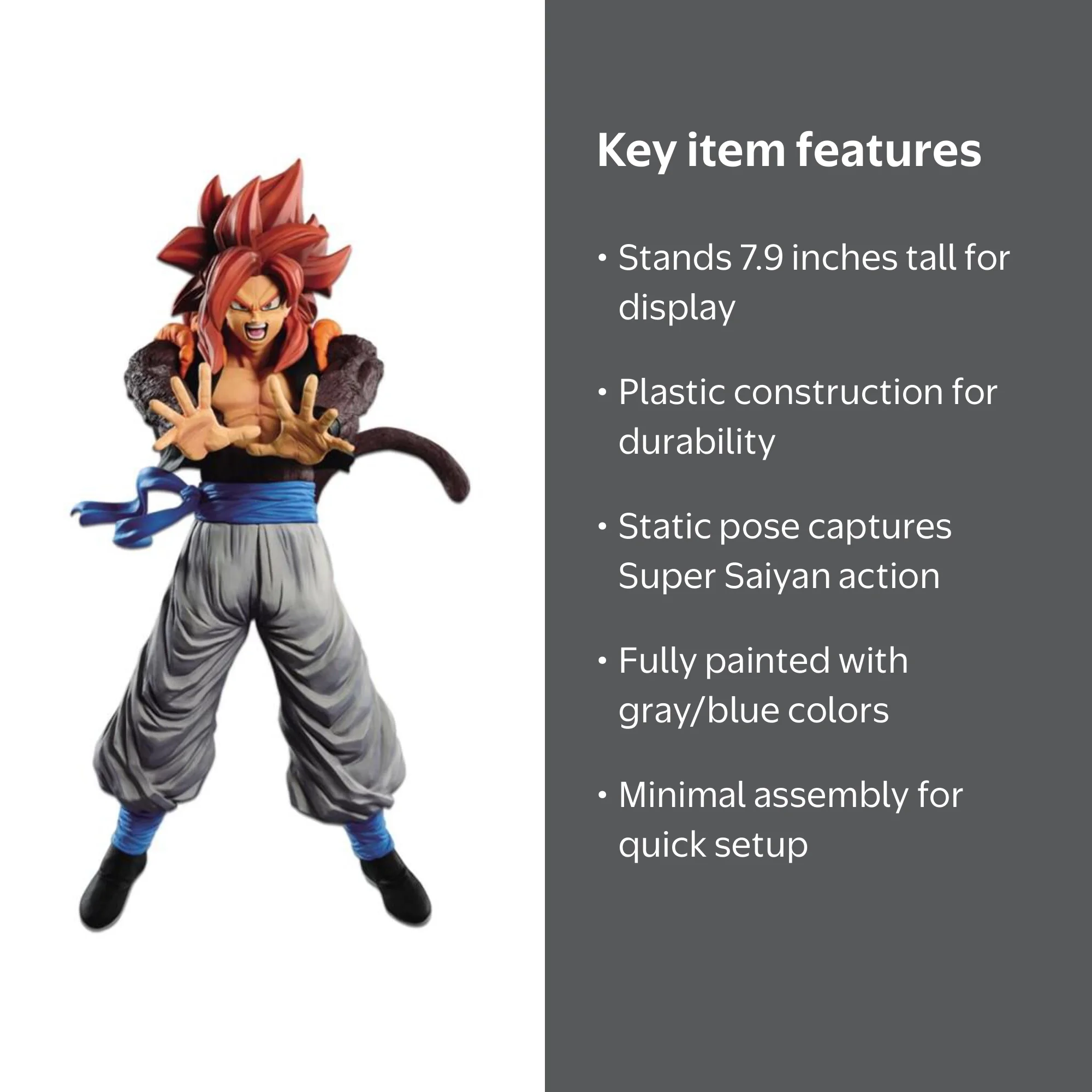 Dragon Ball GT Super Saiyan 4 Gogeta Collectible PVC Figure