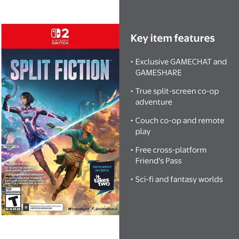 Free Shipping! Electronic Arts Split Fiction for Nintendo Switch 2