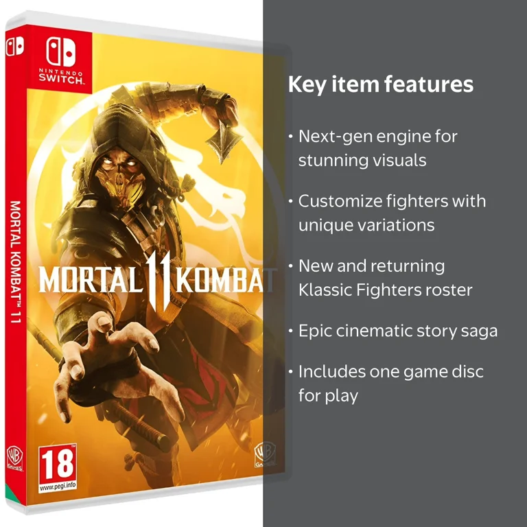 Warner Bros Games, Video Game, Mortal Kombat 11 Nintendo Switch