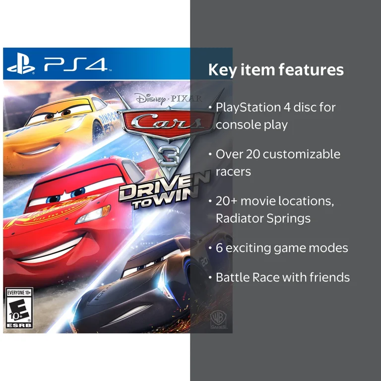 Warner Bros Cars 3: Driven to Win - Ultimate Racing Game for