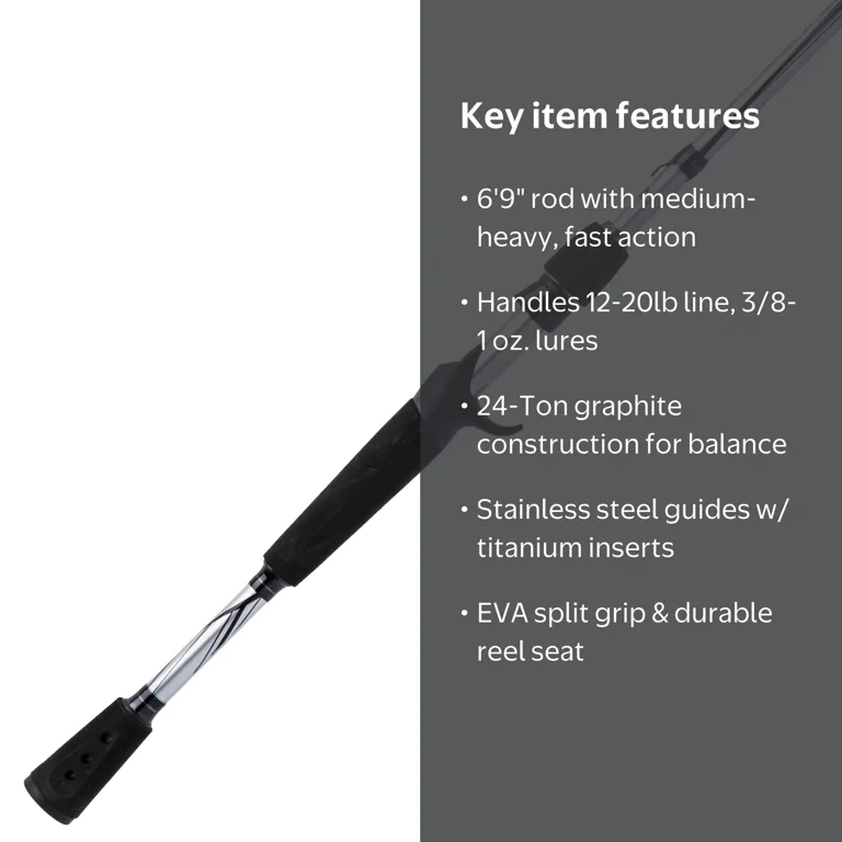 Abu Garcia Vengeance® Casting Rod, 6'9