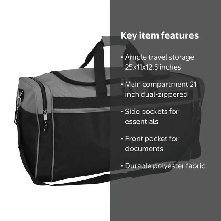 25 travel duffel bag 25" DuffelGear Sport it has 2 in DALIX 25" Extra Large Vacation