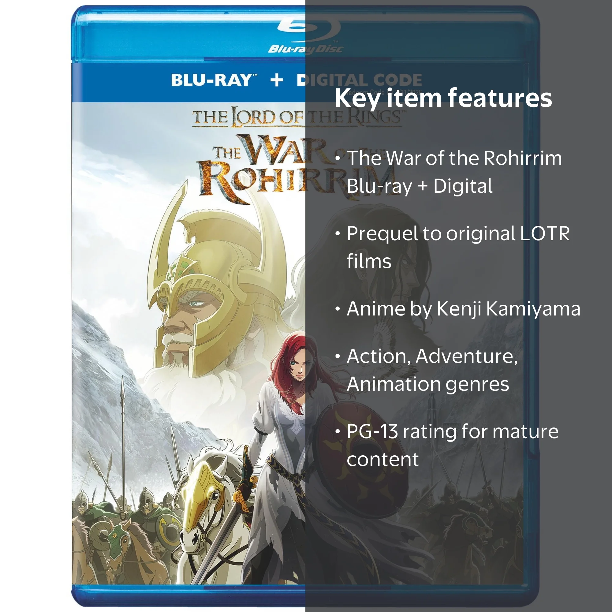 The Lord of the Rings: The War of the Rohirrim Blu-ray, Warner