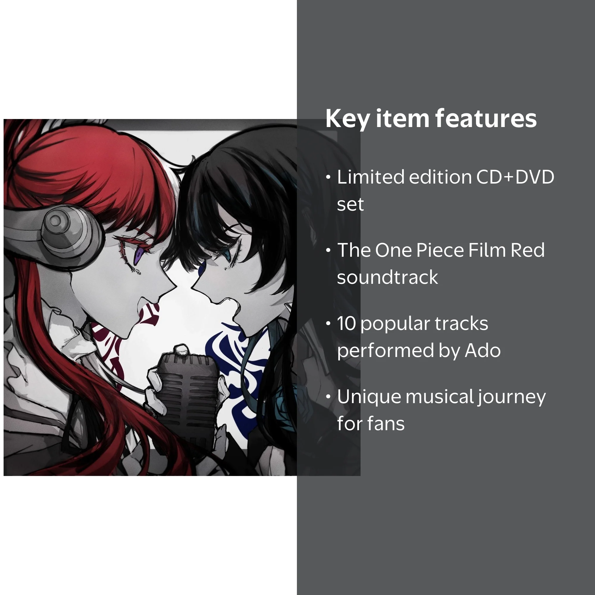 Ado - Uta No Uta One Piece Film Red - CD - Walmart.com