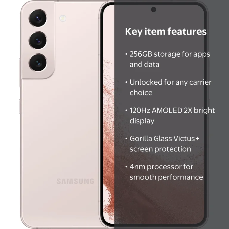 Samsung Galaxy S22 256GB 本体 Samsung Galaxy S22 5G, 256GB PINK - Unlocked - Walmart.com