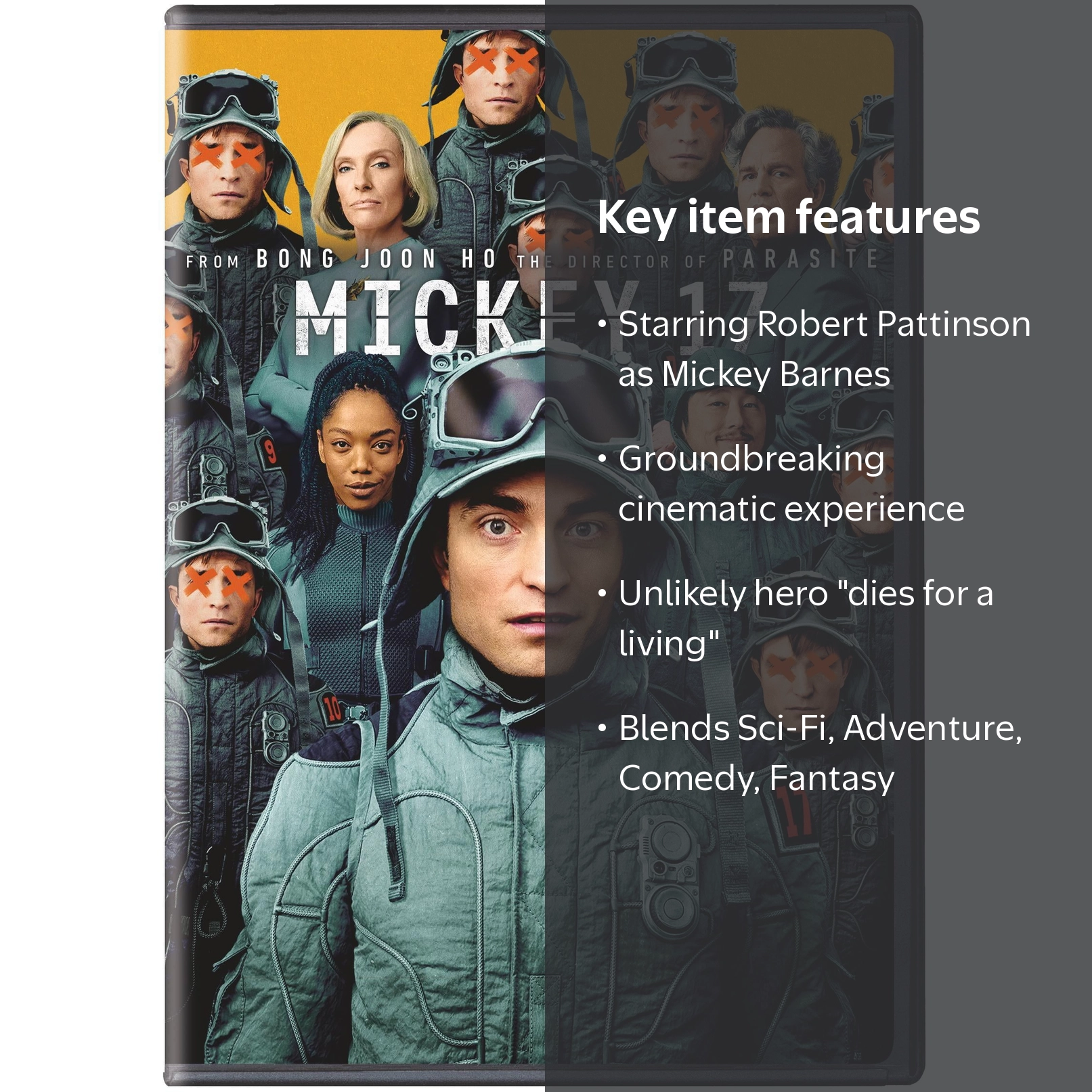 SDS, Mickey 17 DVD, Warner Bros, Science Fiction Adventure Fantasy