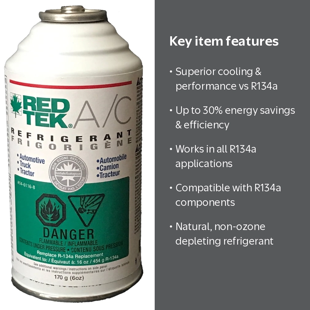 REDTEK A/C Refrigerant CASE of 12 (6 oz cans) - Walmart.com