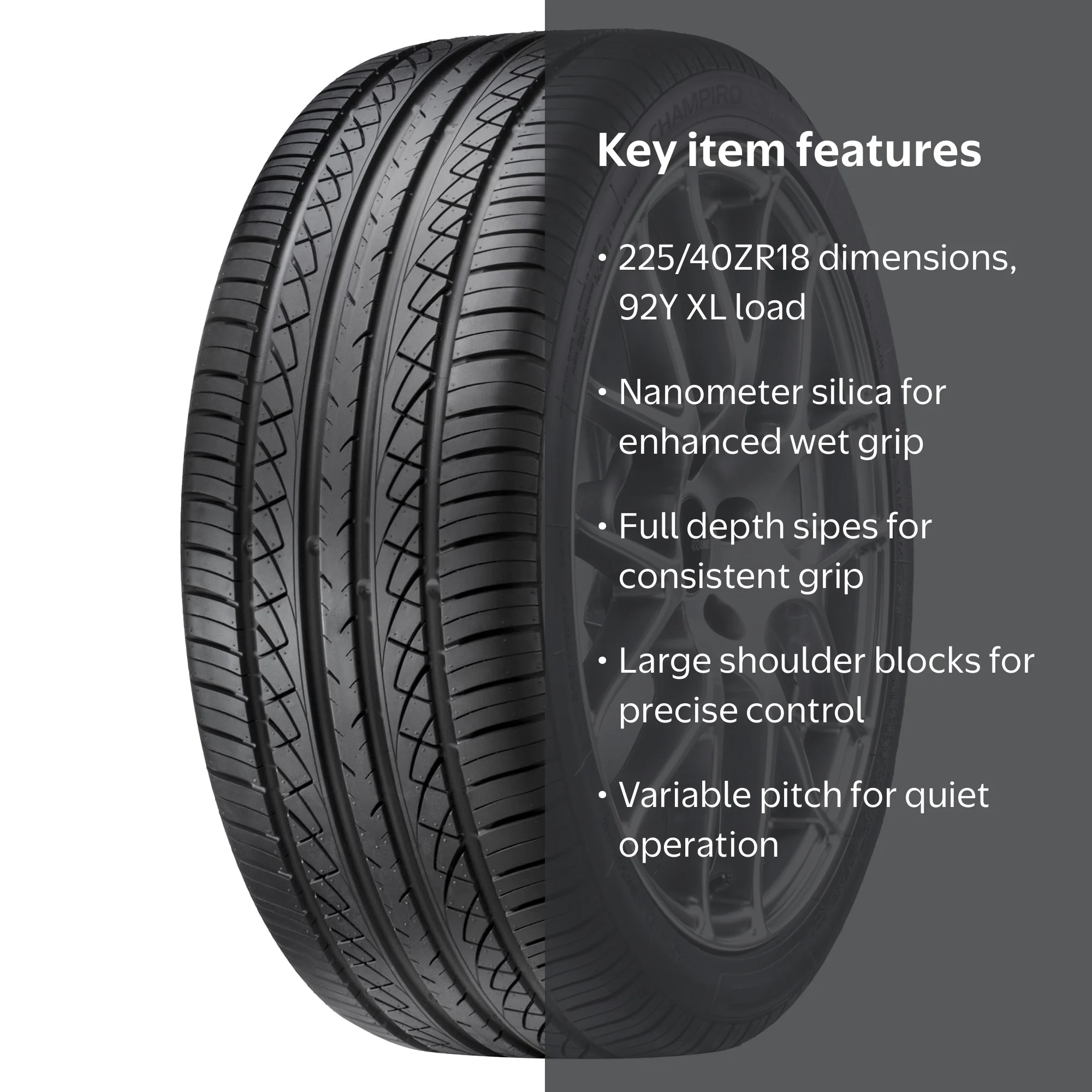 GT Radial CHAMPIRO UHP AS 225/40ZR18 92Y XL - Walmart.com