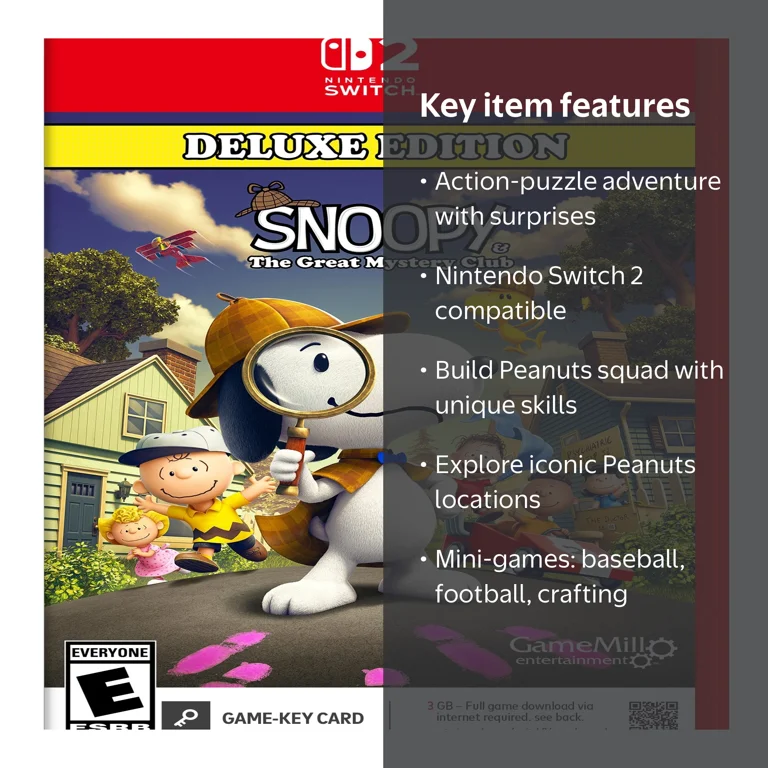 Snoopy & The Great Mystery Club, Nintendo Switch 2 Game - Walmart.com