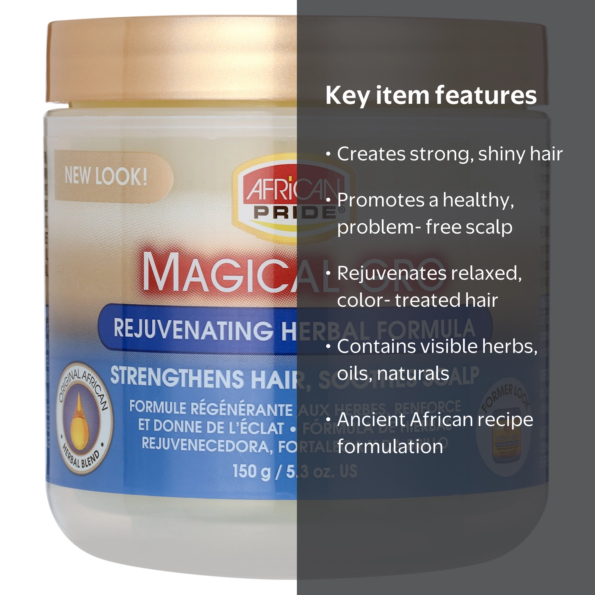 African Pride Magical Gro Hair Strengthener, Natural Ingredients