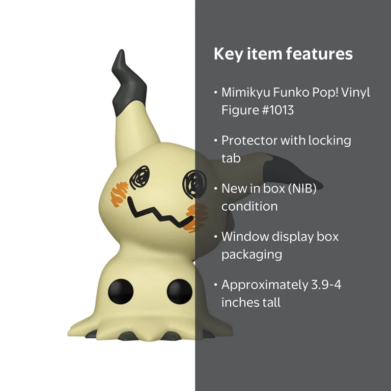 Funko, Pokemon Mimikyu Funko Pop! Vinyl Figure #1013 - Walmart.com
