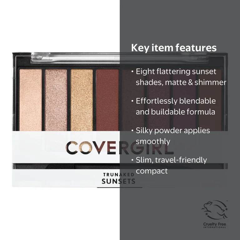 コスメ色々 COVERGIRL TruNaked Eyeshadow Palette, 845 Sunsets, 0.23 oz