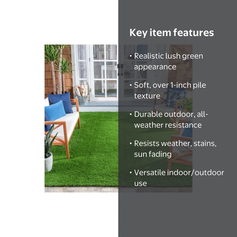 Safavieh Vista Nicol Artificial Grass Outdoor Area Rug or Runner