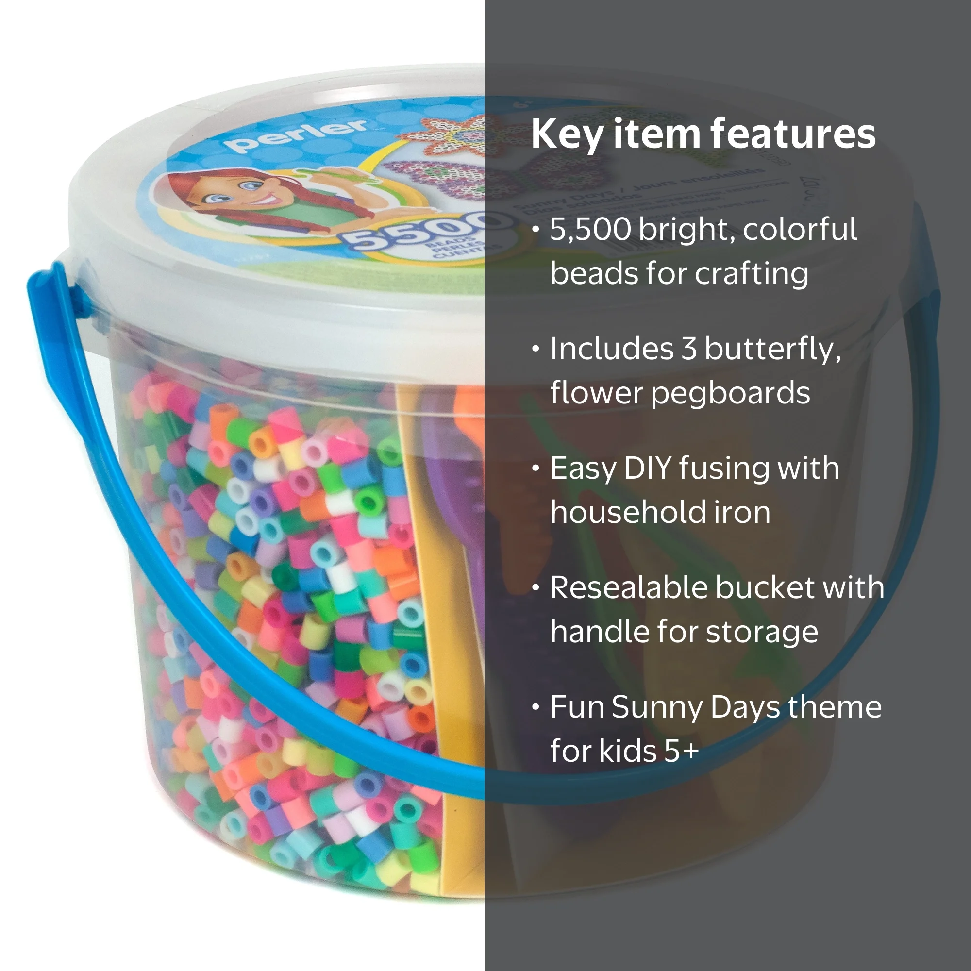 Perler Fuse Bead Activity Craft Kit (5506 Pieces) - Walmart.com