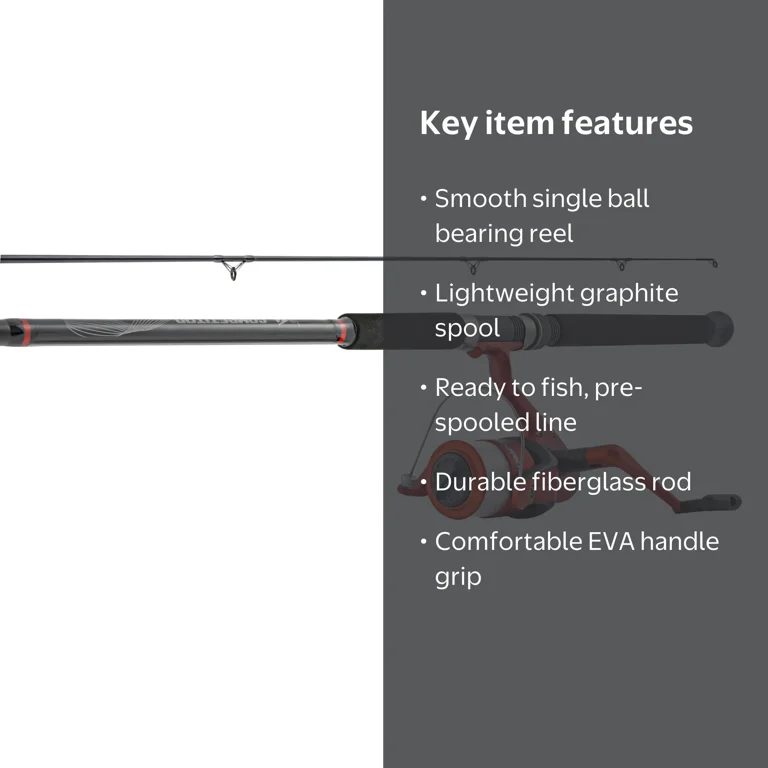 competitor spinning combo instructions Reel Rod already spooled with premium 6 lb South Bend Competitor spin fishing