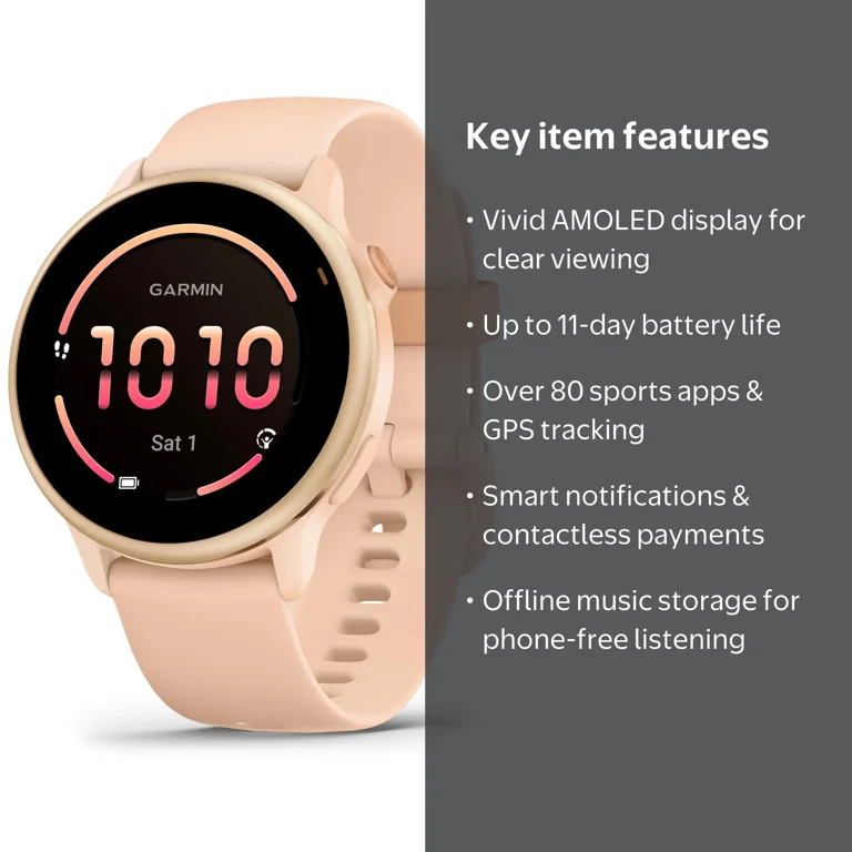 Garmin vívoactive 6, Health and Fitness GPS Smartwatch, AMOLED