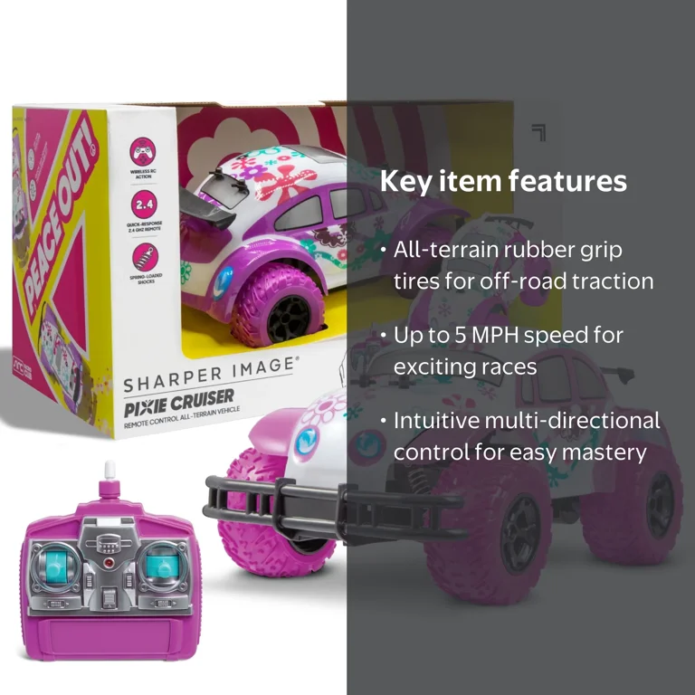 Sharper Image® Pixie Cruiser Pink and Purple RC Remote Control Car